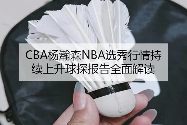CBA杨瀚森NBA选秀行情持续上升球探报告全面解读
